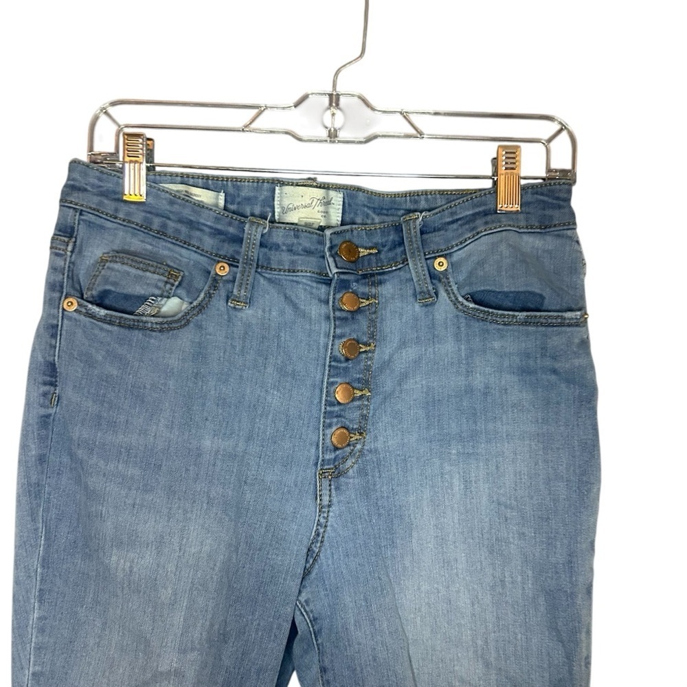 Universal Thread High Rise Skinny Jeans Button Fly Distressed 10 - Picture 5 of 12